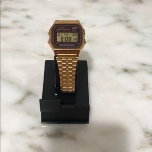 Retro gold Casio digital watch